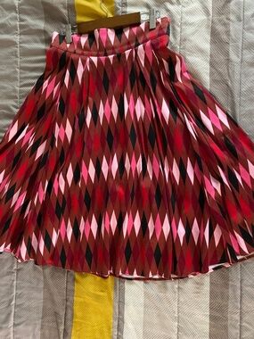 Pinup Couture Red Harlequin Skirt